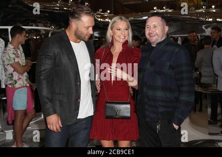 Cheyenne Tozzi (Model) and Kim Jones (Louis Vuitton Men's Artistic  Director) at the opening of the first Louis Vuitton men's pop up store in  West Stock Photo - Alamy