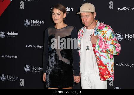 Dan Single and Bambi Northwood-Blyth attend the Holden Astra launch Stock Photo
