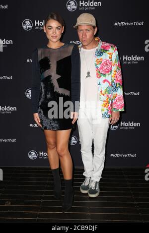 Dan Single and Bambi Northwood-Blyth attend the Holden Astra launch Stock Photo