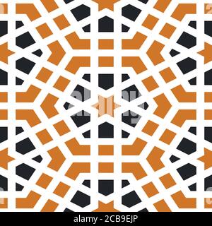 Arabic seamless pattern. Vector background Stock Vector