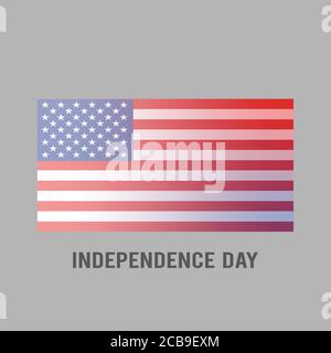American Flag Flowing. Vector - United States Flag Glossy Button Stock Vector