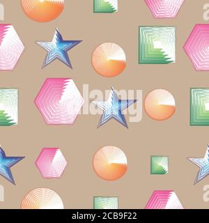 Abstract seamless geometric pattern background Stock Vector