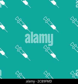 Flat medical health care background. Vector Illustration. Medical seamless pattern Stock Vector