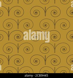 Seamless circle vector illustration background. Repeating geometric tiles. Concentric circles Stock Vector