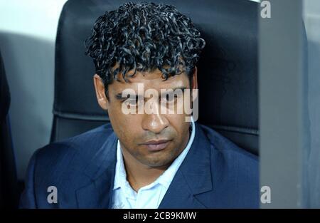 Milan Italy , 15 March 2006, 'SAN SIRO ' Stadium,  UEFA Champions League 2005/2006, AC Milan - FC Barcelona :The Barcelona coach Frank Rijkaard before the match Stock Photo