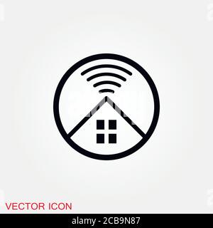 Antenna icon. Radar satellite dish - Vector icon Stock Vector