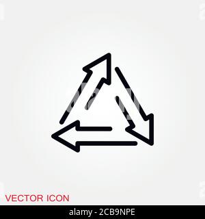 Arrow Icon in trendy flat style isolated on background. Arrow symbol Stock Vector