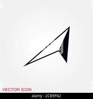 Arrow Icon in trendy flat style isolated on background. Arrow symbol Stock Vector