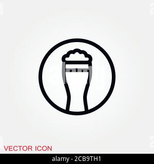 Bar icon. Icons Of Bar Drinks. Black bar drink icons. Stock Vector