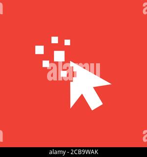 Vector illustration of pixel computer icon Stock Photo - Alamy