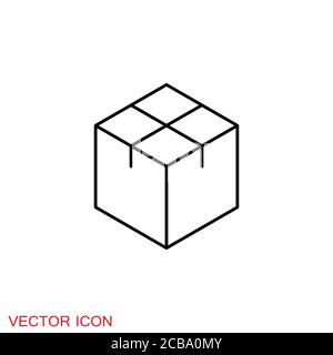 Box icon. Vector Gift Box Icons, Holiday Presents Stock Vector