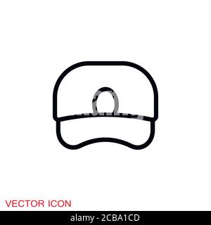Cap icon in Flat Style. Vector illustration Stock Vector