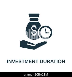 Investment Duration icon. Simple element from investment collection. Creative Investment Duration icon for web design, templates, infographics and Stock Vector