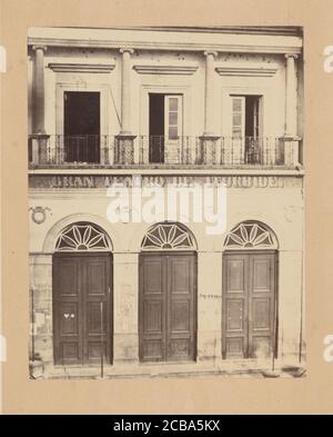 [Gran Teatro de Iturbide], 1867. Stock Photo
