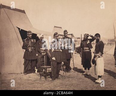 [Zouaves, Camp de Ch&#xe2;lons], 1857. Stock Photo
