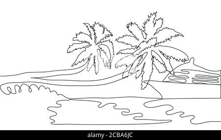 Outline drawing Luxury Yacht. Vector rendering of 3d. The layers of ...