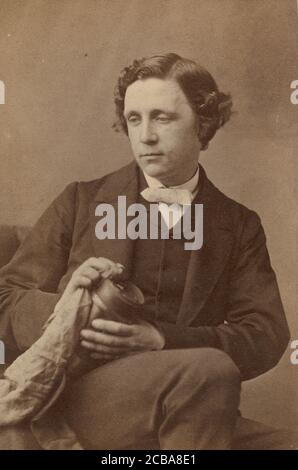 Lewis Carroll (Charles Lutwidge Dodgson), 1863. Stock Photo
