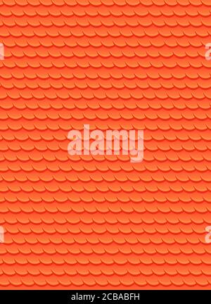 Seamless texture with red fish scales. Vector background for your design Stock Vector