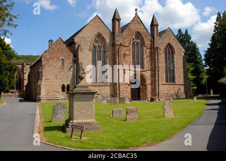 The parish church of St Michael & All Saints, Ledbury, Herefordshire, England Stock Photo