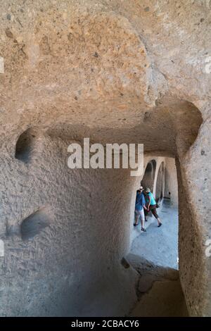 Vardzia Cave Town, Samtskhe-Javakheti Region, Georgia, Middle East Stock Photo