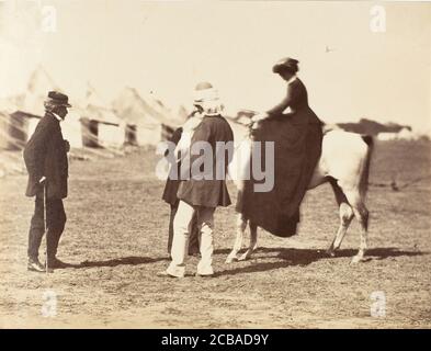 Lord Clyde, &lt; Name not Found! &gt; and Lady Canning, 1858-61. Stock Photo