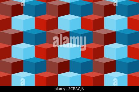 Seamless texture with cubes. Vector background for your creativity Stock Vector