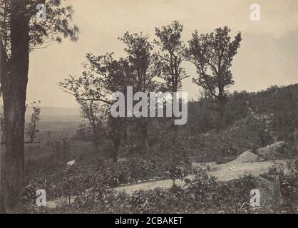 The Crest of Mission Ridge, 1860s. Stock Photo