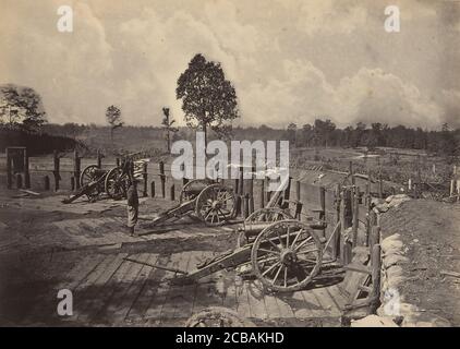 Rebel Works in Front of Atlanta, Georgia No. 2, 1860s. Stock Photo