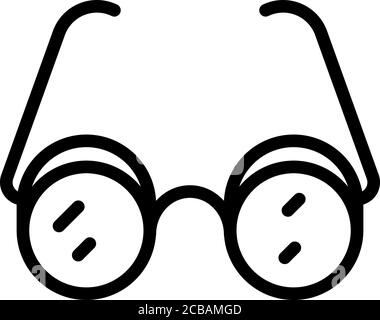 Inclusive education eyeglasses icon, outline style Stock Vector