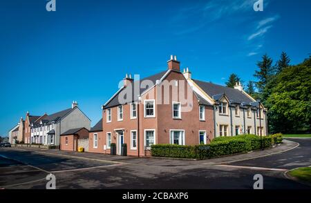 The new housing development of Castlewell in the town of Ellon lying on the River Ythan in Aberdeenshire, Scotland, UK Stock Photo