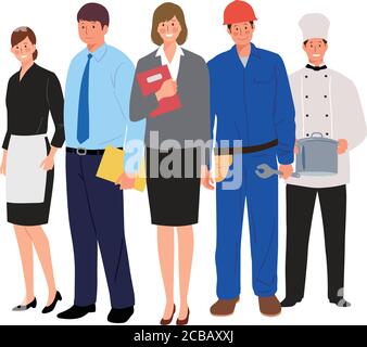 Vector illustration of business people Stock Vector