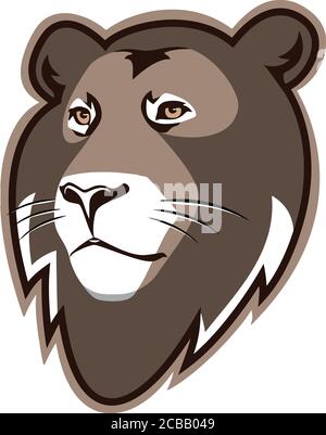 Vector illustration of lion head Stock Vector