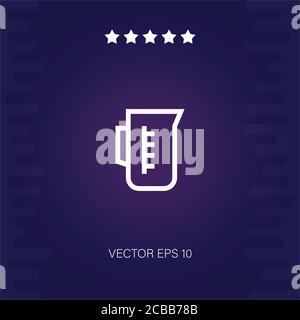 measuring cup vector icon modern illustration Stock Vector