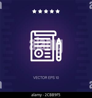 testament vector icon modern illustration Stock Vector