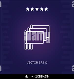flags vector icon modern illustration Stock Vector
