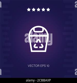 recycle bin vector icon modern illustration Stock Vector