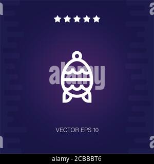 faberge vector icon modern illustration Stock Vector