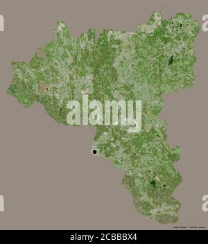Valga Map Shape of Valga, county of Estonia, with its capital isolated on white ...