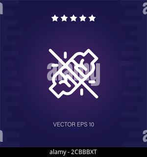 fight vector icon modern illustration Stock Vector