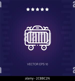 cage vector icon modern illustration Stock Vector