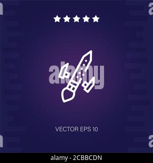 debris vector icon modern illustration Stock Vector