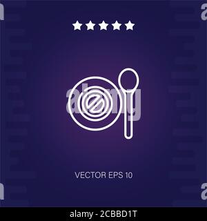 hunger vector icon modern illustration Stock Vector