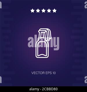 molotov cocktail vector icon modern illustration Stock Vector