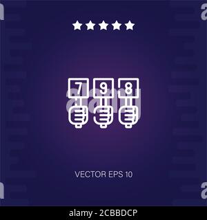 Credit score speedometer icon. Vector eps10 illustration Stock Vector