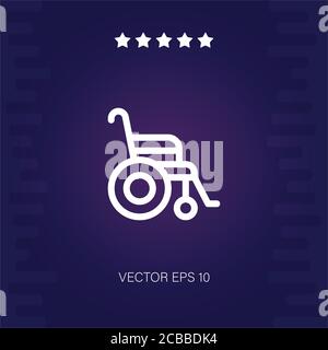 wheelchair vector icon modern illustration Stock Vector