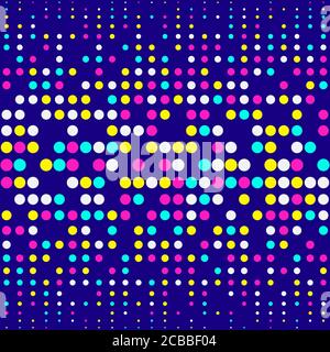 Abstract geometric pattern. Bright neon colors. Memphis style pattern. Seamless vector pattern. Vector illustration. Stock Vector