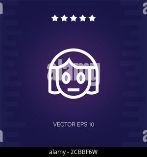 neutral vector icon modern illustration Stock Vector