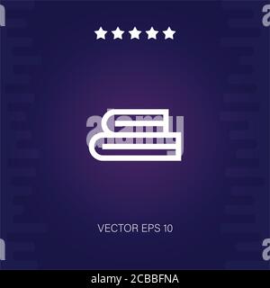 towels vector icon modern illustration Stock Vector