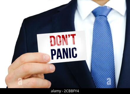 No Panic Stock Photo