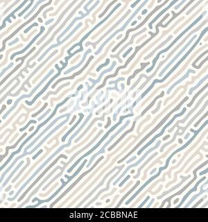 Abstract organic background, natural maze labyrinth, reaction diffusion pattern. Seamless vector pattern. Abstract natural background. Organic texture Stock Vector